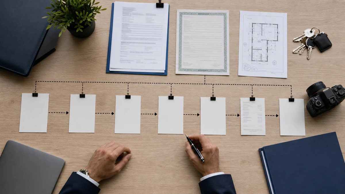 Checklist de documentos e vistoria para transferência de posse de imóvel