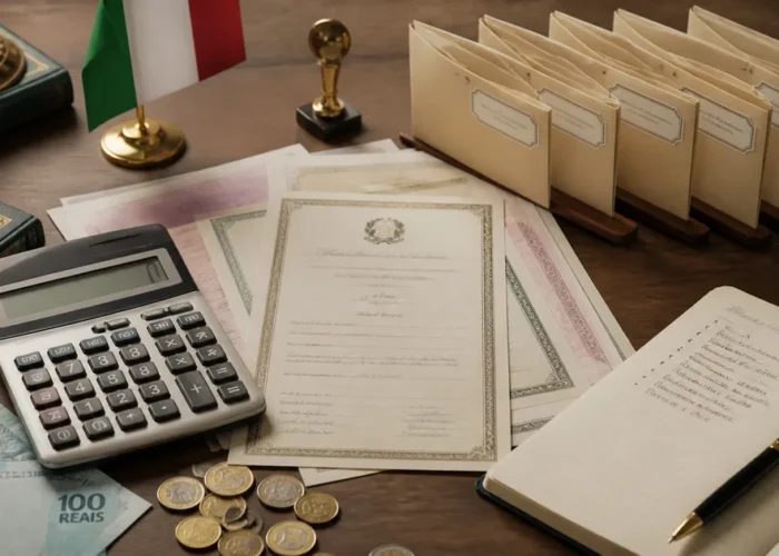 Calculadora, certidões e categorias de custo da cidadania italiana
