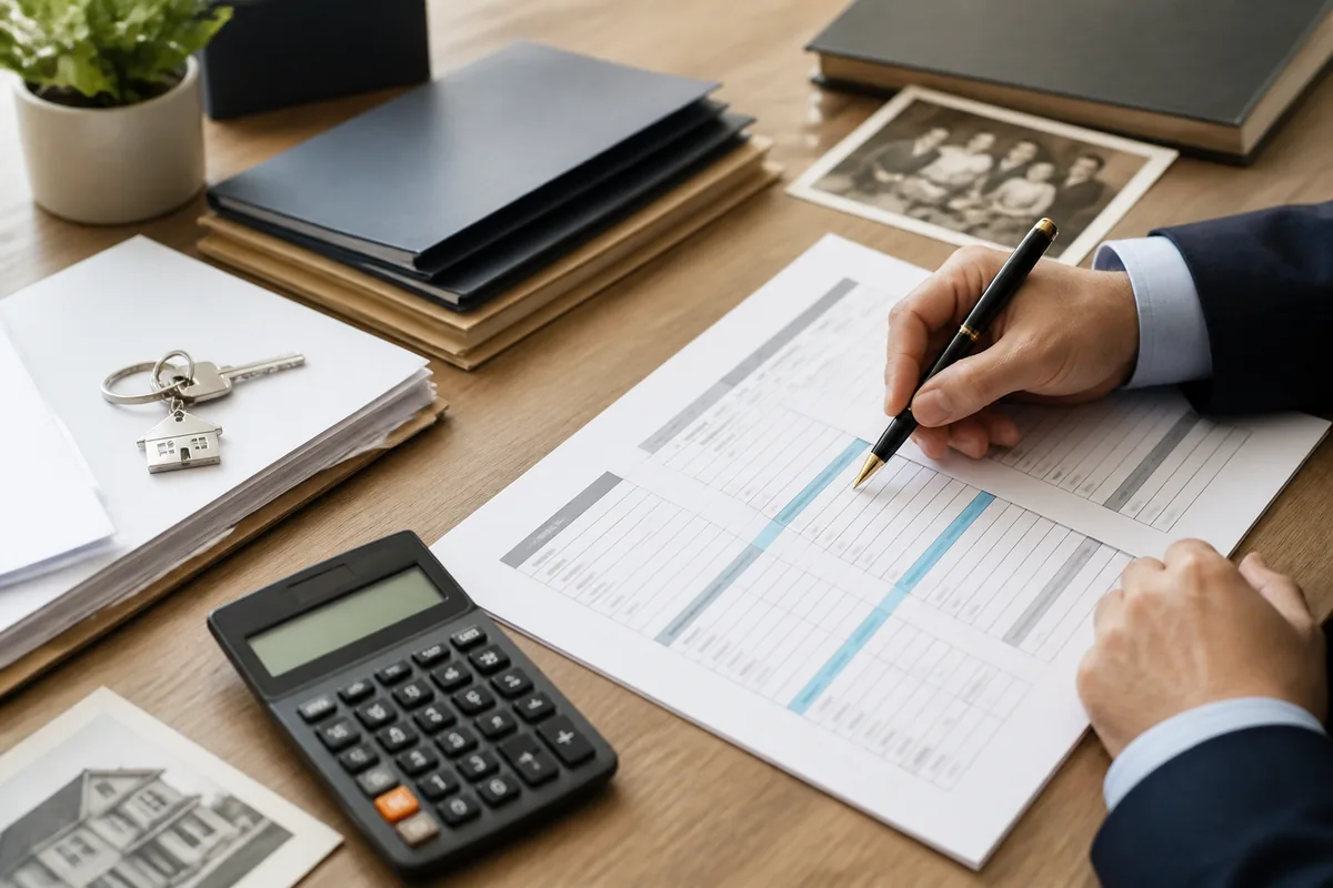 Cálculo dos custos de inventário com documentos e bens