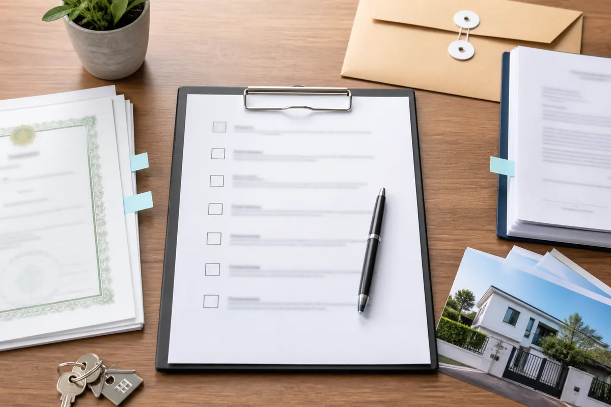 Checklist de documentos para imissão na posse com matrícula contrato e fotos do imóvel