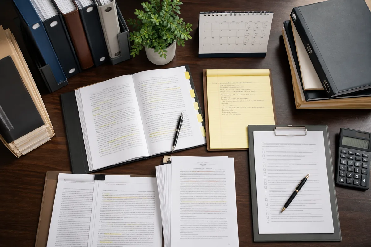 Documentos, checklist e agenda definem o escopo do parecer