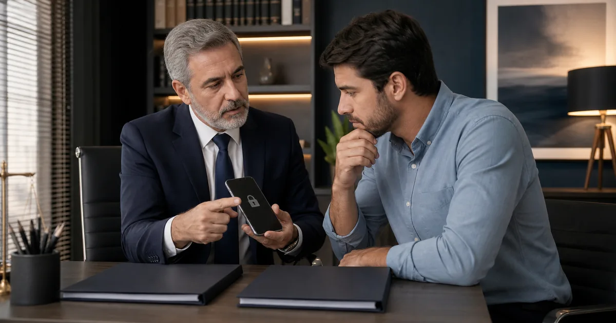 Advogado experiente orienta cliente sobre conta bloqueada