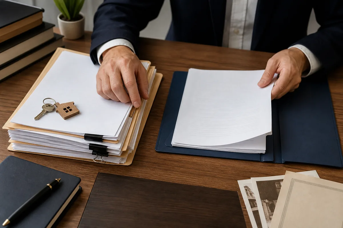 Documentos separados para inventário judicial e extrajudicial