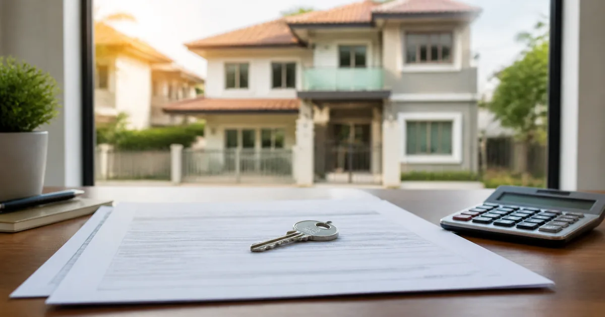 Chave, edital e casa representam compra de imóvel da Caixa