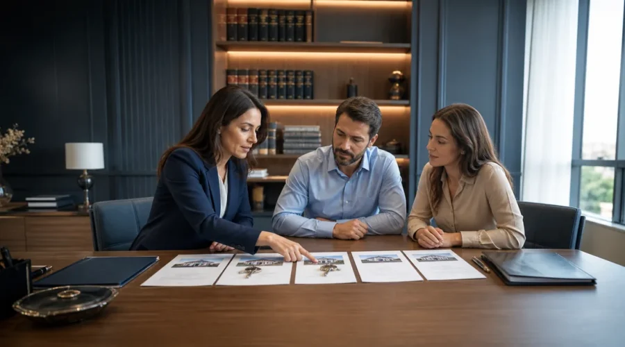 Advogada orienta casal sobre o momento de agir no caso imobiliário