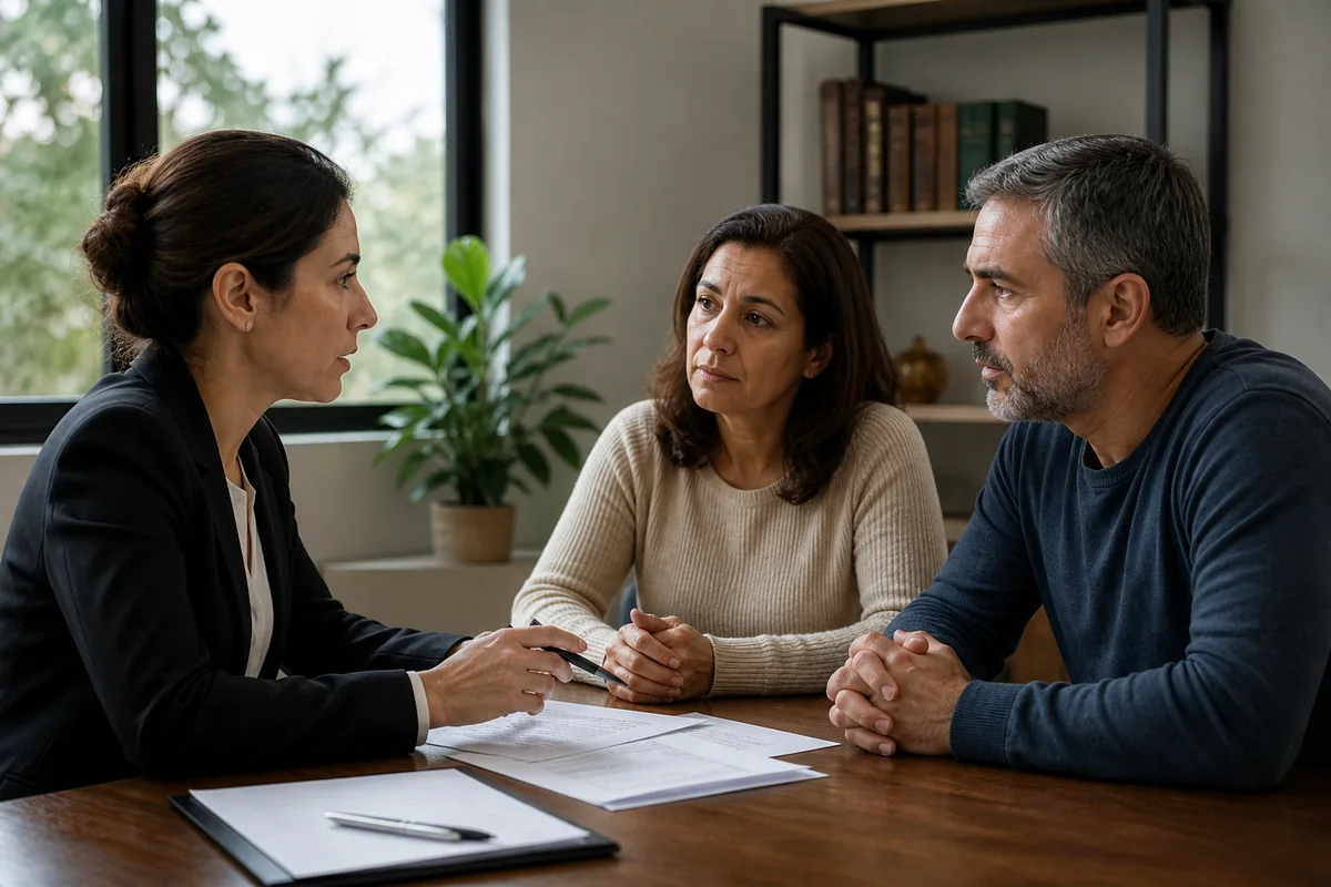 Advogada conduz conversa entre ocupantes e adquirente após leilão
