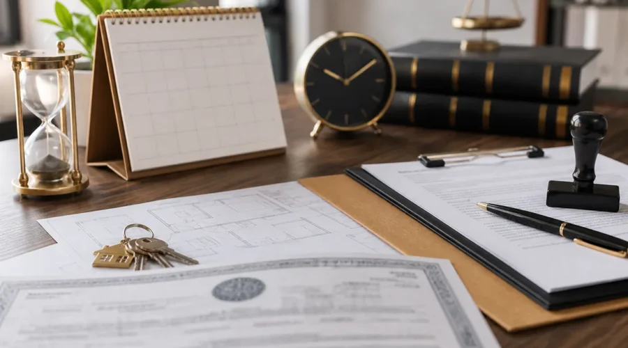 Calendário e documentos para estimar quanto tempo demora imissão de posse
