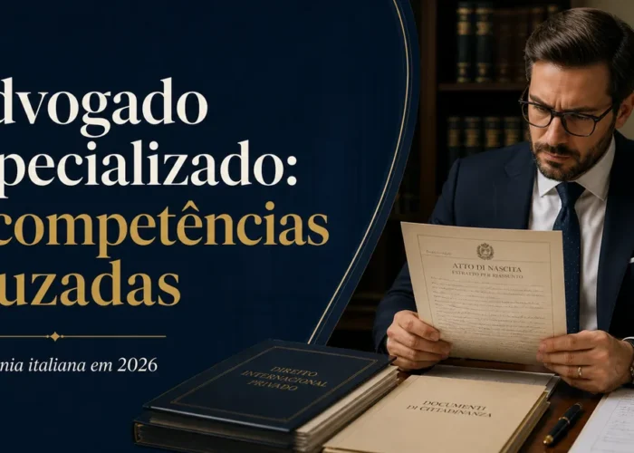 Advogado especializado em cidadania italiana analisa documentos e seis competências cruzadas