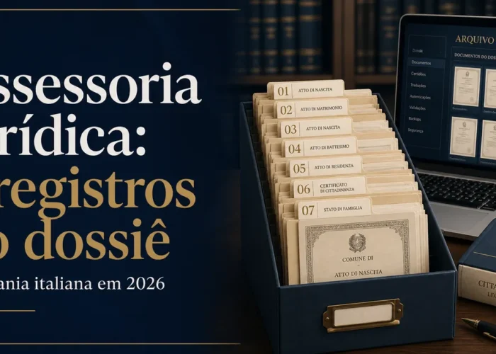 Assessoria jurídica organiza sete registros do dossiê de cidadania italiana