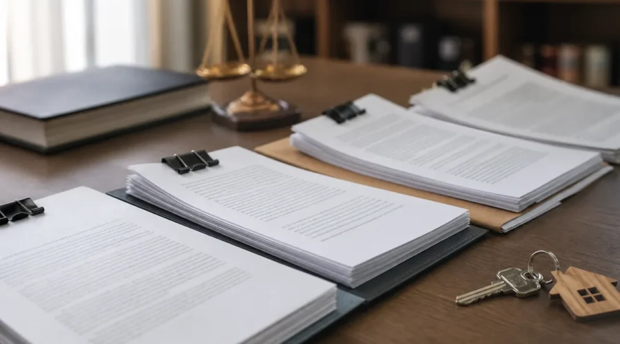 Documentos organizados para o procedimento de imissão na posse