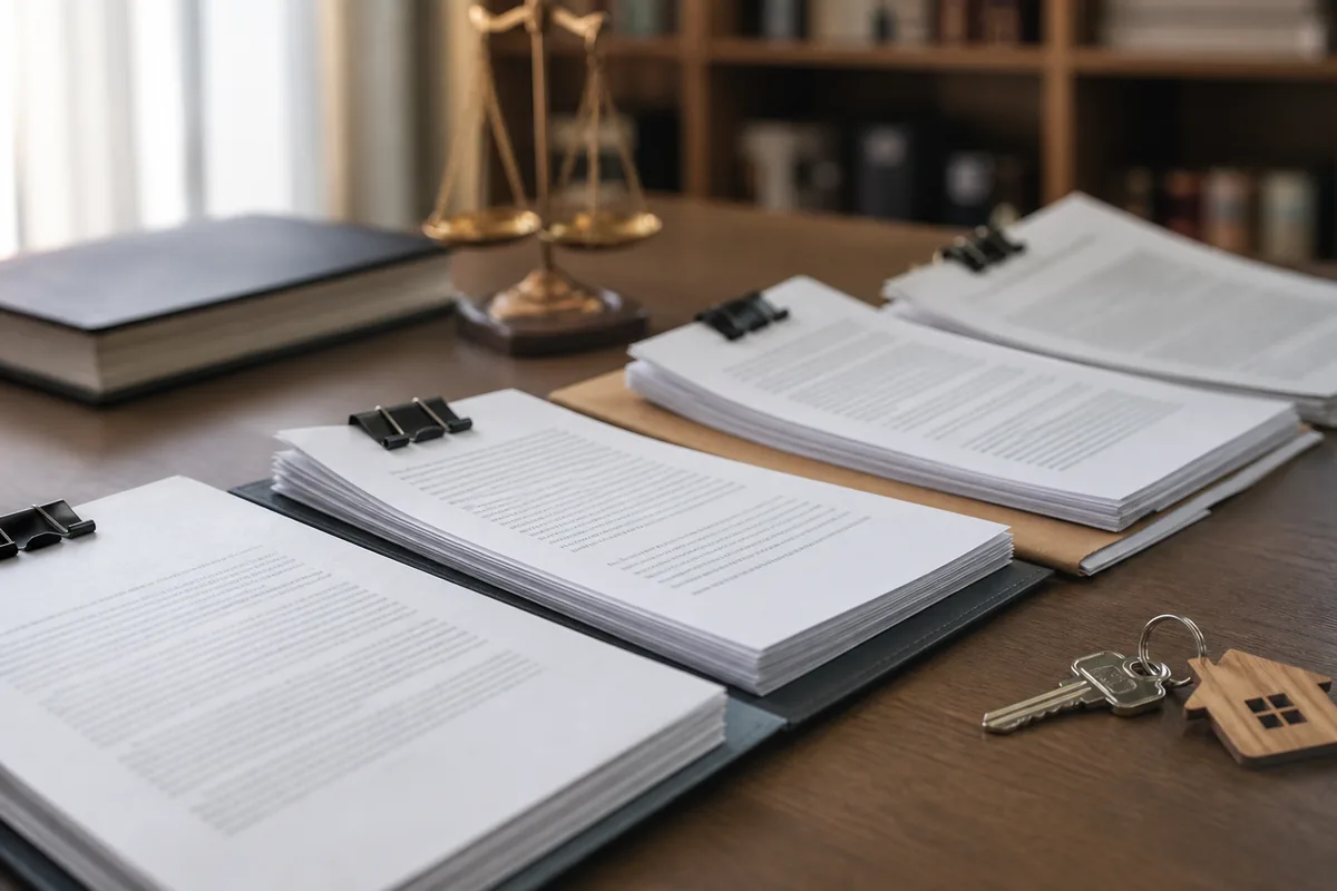 Documentos organizados para o procedimento de imissão na posse