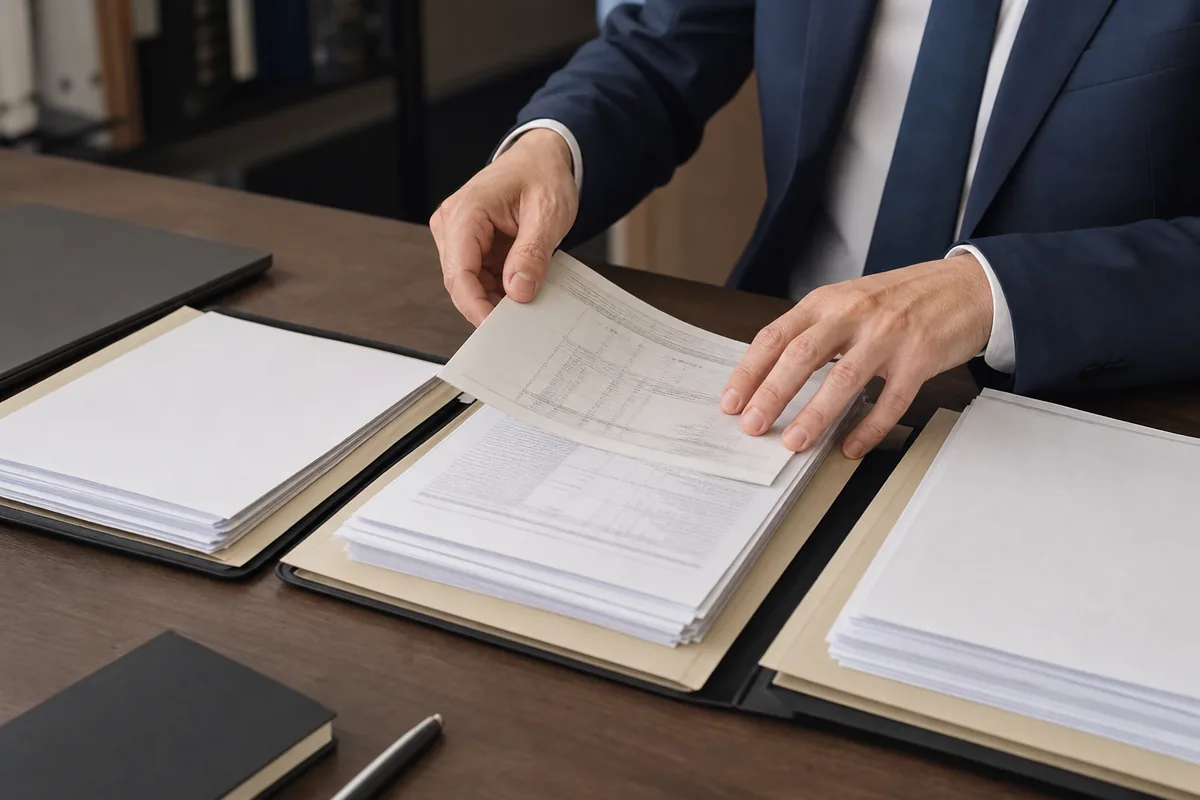 Advogado organiza extratos e documentos para pedido de desbloqueio