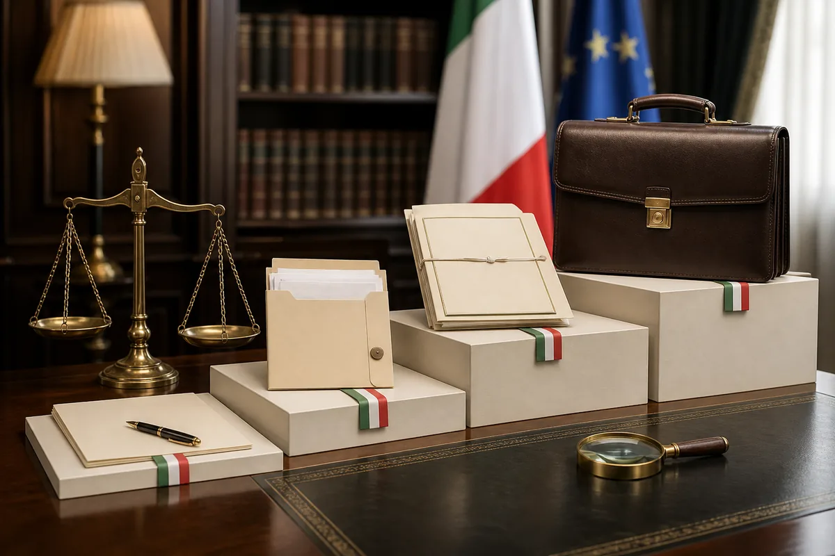 Quatro níveis crescentes de assistência jurídica em cidadania italiana