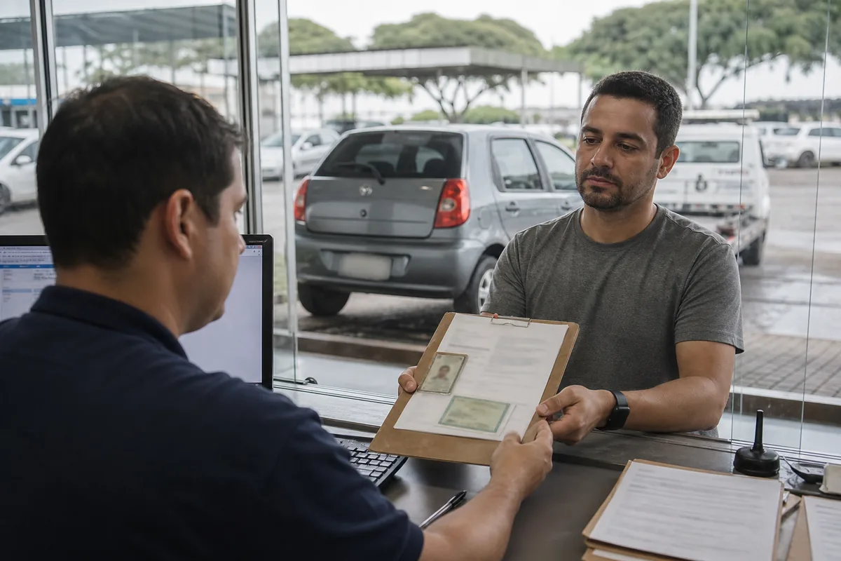 Procurador apresenta documentos para retirar veículo do pátio