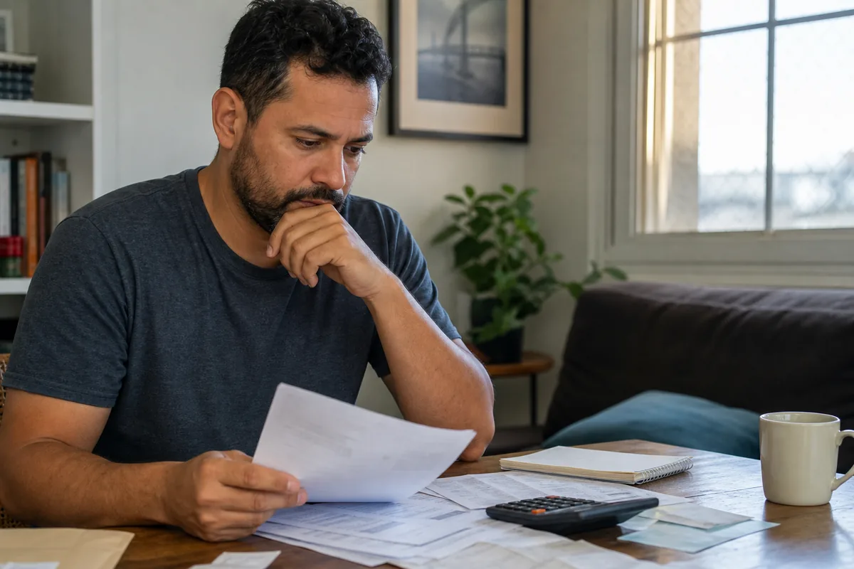Pai analisa orçamento antes de pedir revisão da pensão alimentícia