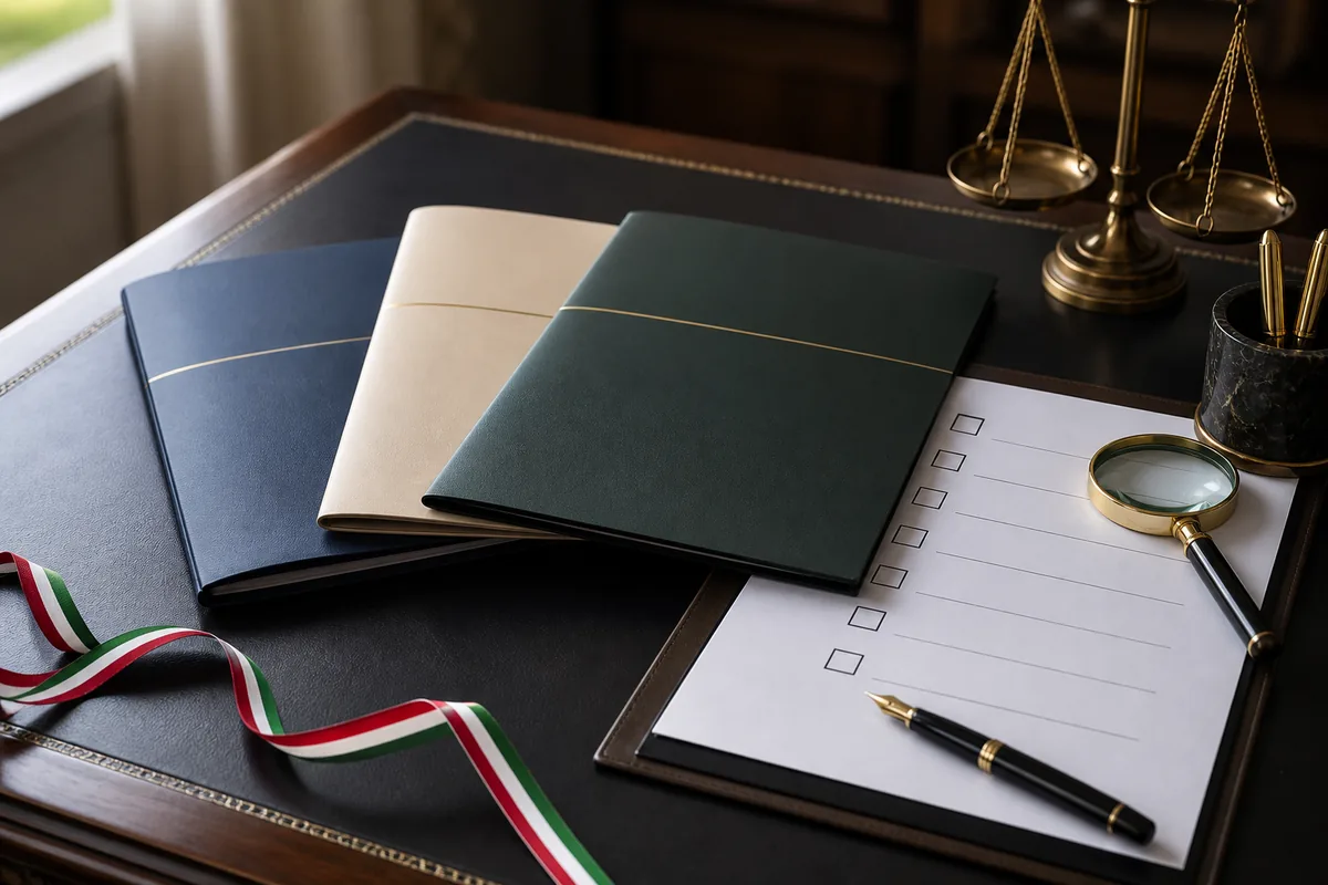 Dossiês e checklist para selecionar advogado para cidadania italiana