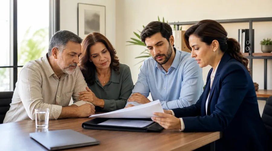 Família revisa inventário com nova advogada após mudança de representação