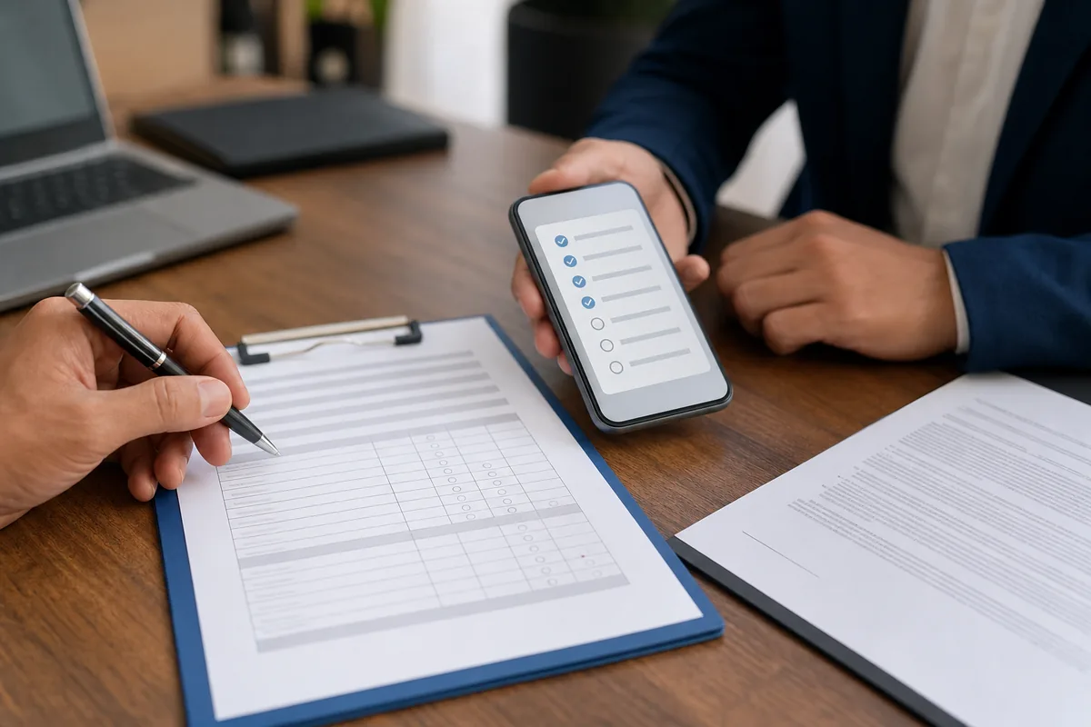 Ficha de avaliação e consulta profissional ajudam a verificar advogado