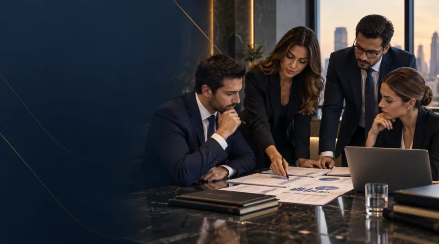 Equipe jurídica planeja ação de cobrança e recuperação de crédito