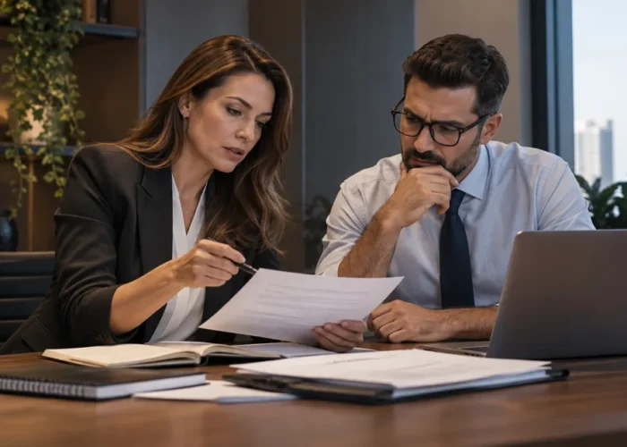 Advogada e gestor preparam resposta a processo trabalhista