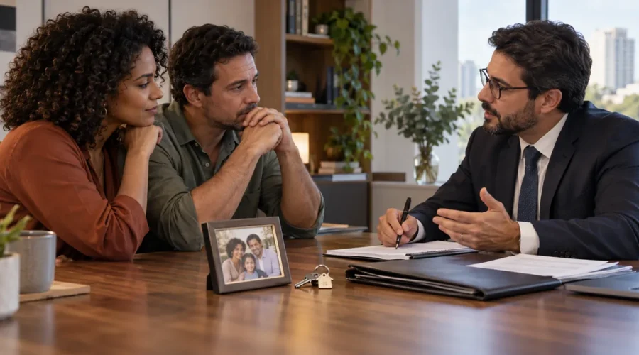 Consulta com advogado de família e sucessões