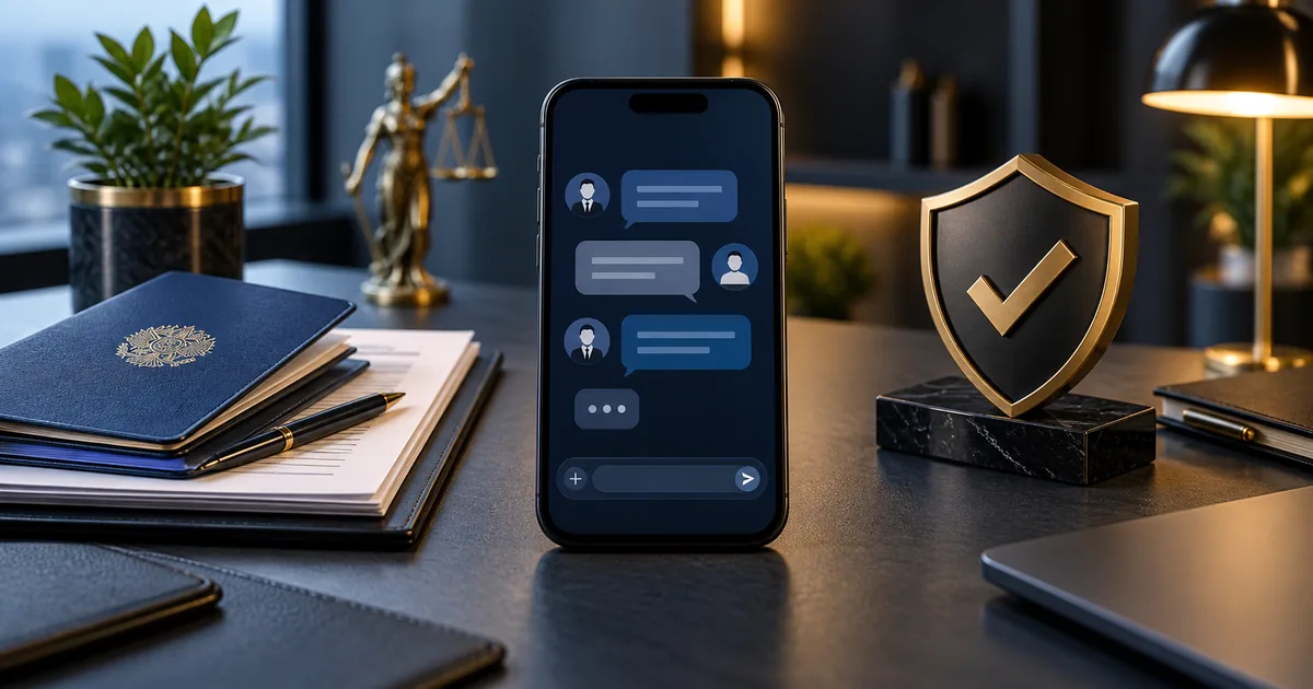 Celular representa contato seguro com advogado trabalhista