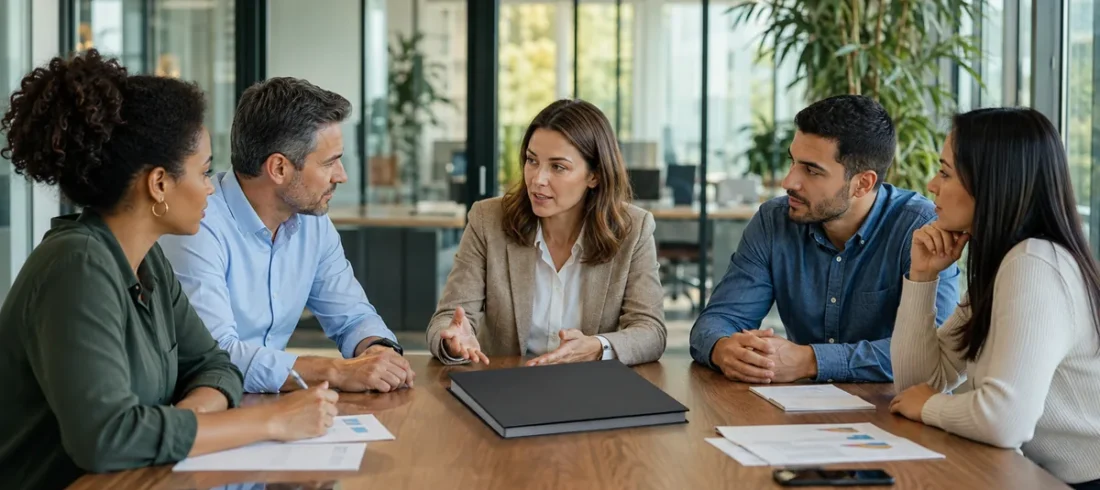 Ambiente de trabalho sem assédio Equipe discute plano para manter ambiente de trabalho sem assédio