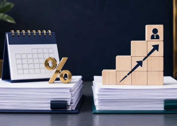 Comparação visual entre reajuste coletivo e crescimento salarial