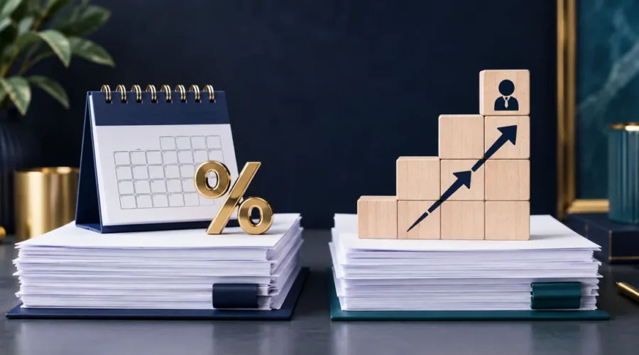 Comparação visual entre reajuste coletivo e crescimento salarial