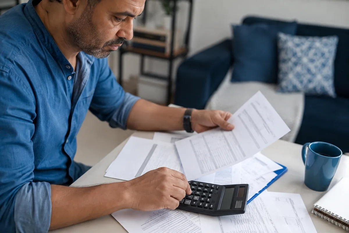 Trabalhador calcula multa do FGTS com extratos