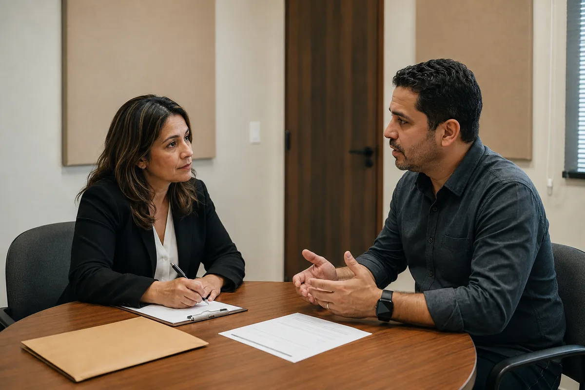 Profissional recebe relato confidencial sobre conduta no trabalho