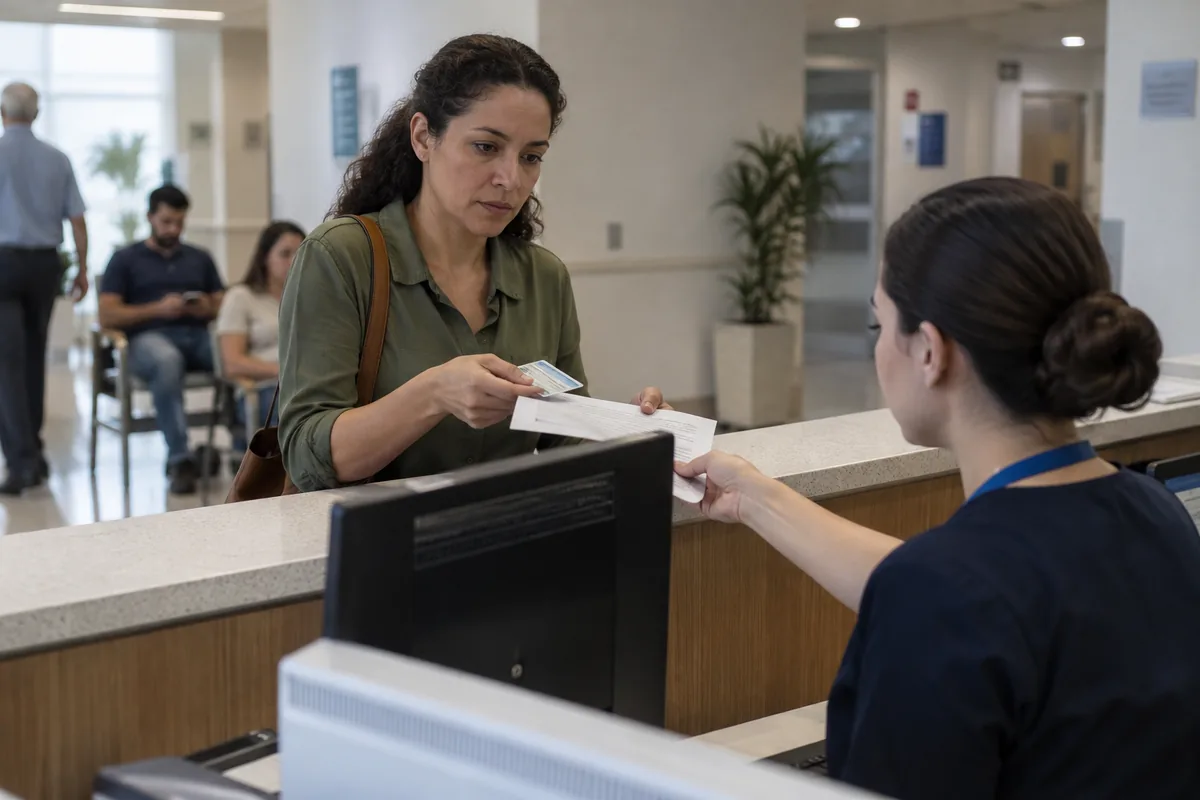 Paciente apresenta documentos após descobrir plano cancelado no hospital