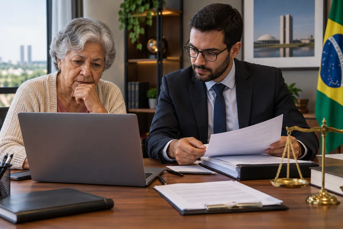 Aposentada e advogado organizam provas de desconto consignado não reconhecido
