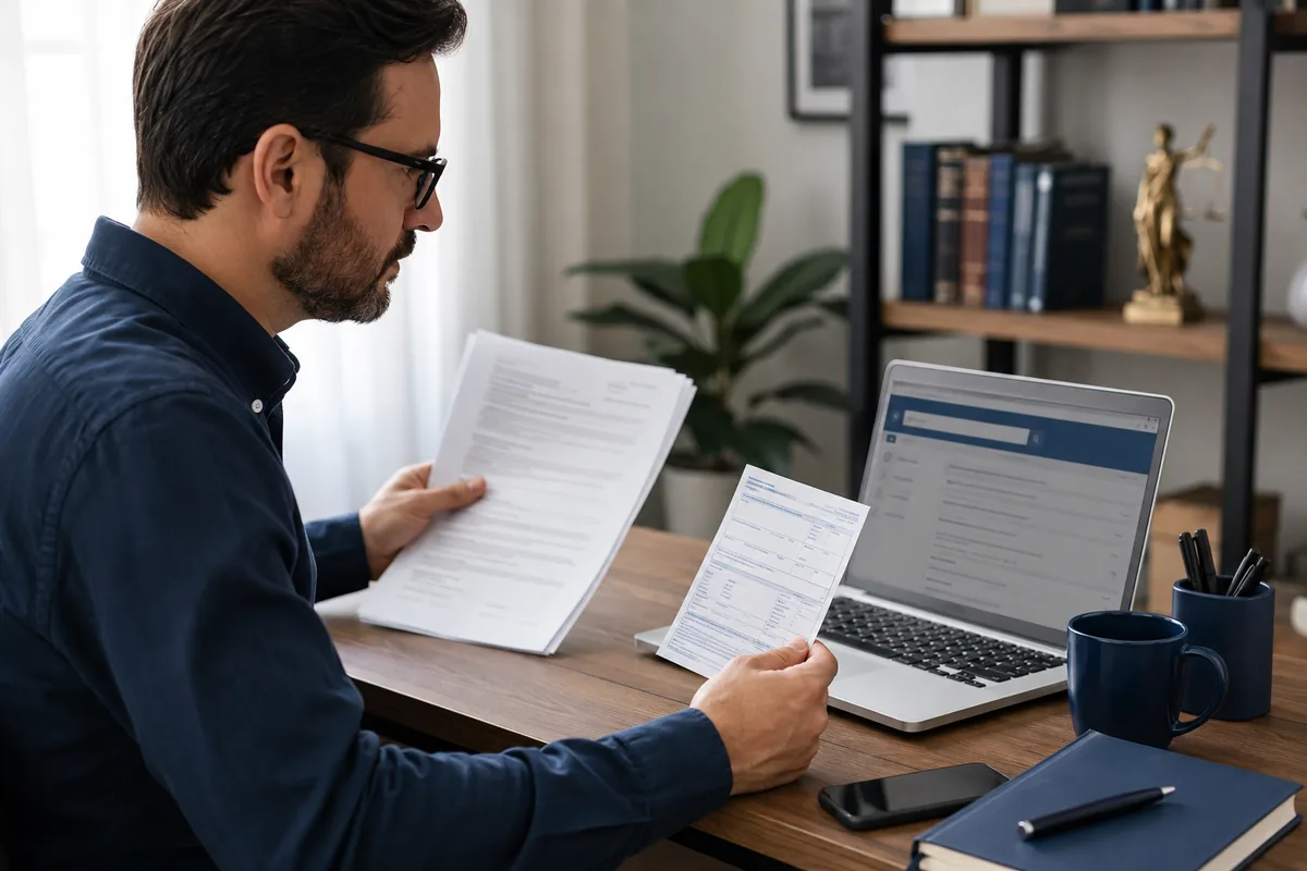 Trabalhador consulta instrumento coletivo e contracheque