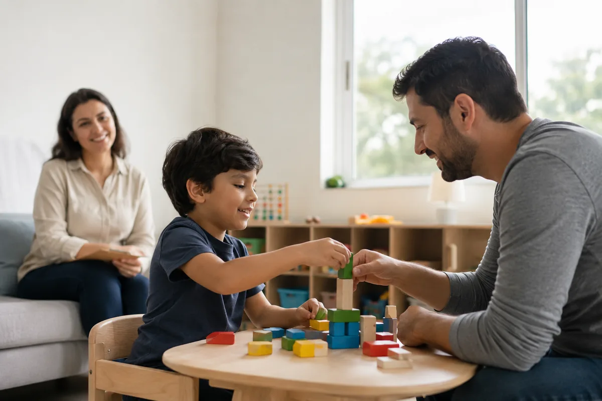 Pai e filho retomam convivência em ambiente acompanhado