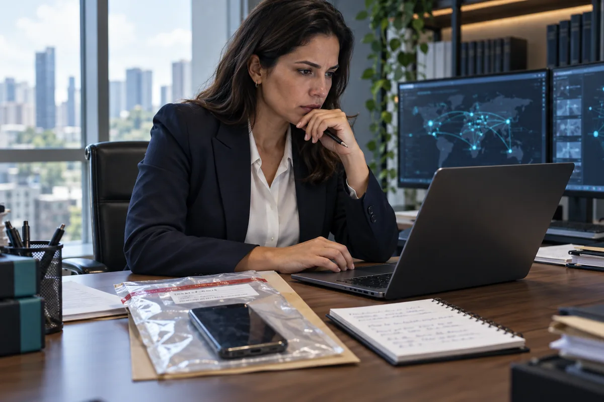 Advogada analisa vestígios digitais e cadeia de custódia