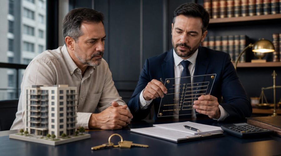 Proprietário e advogado conferem custos de processo de despejo