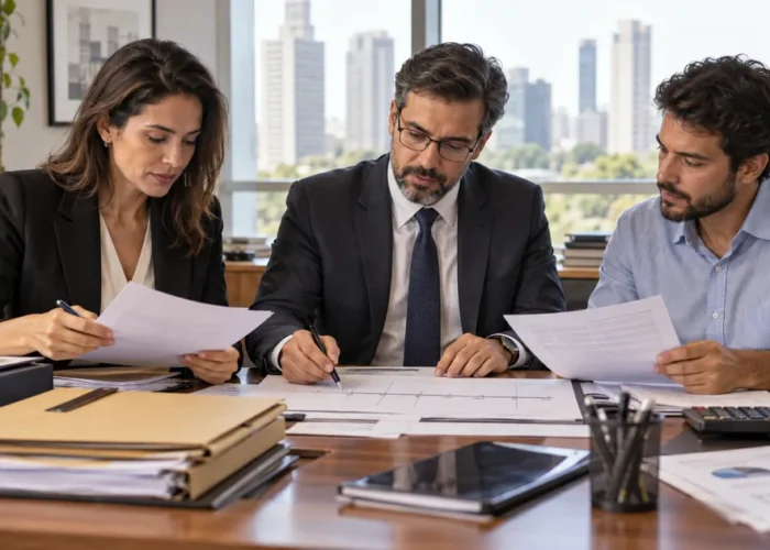 Equipe jurídica e empresarial prepara estratégia de defesa em execução fiscal