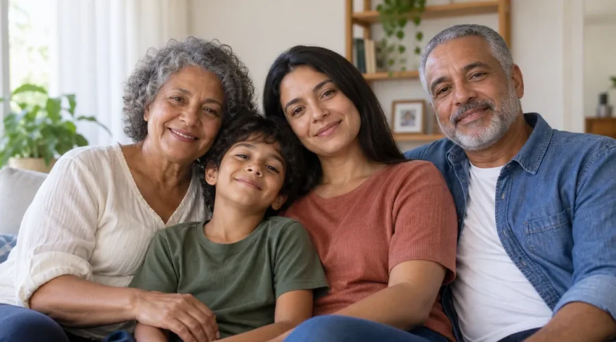 Família multigeracional representa dependentes da pensão por morte