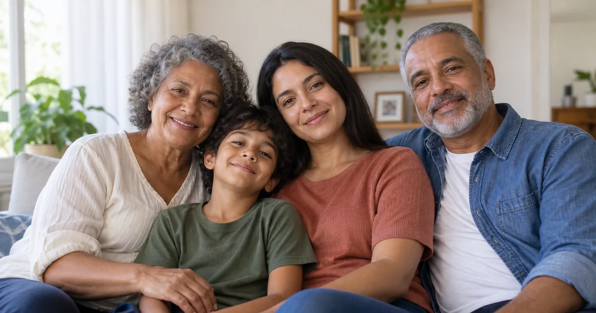 Família multigeracional representa dependentes da pensão por morte