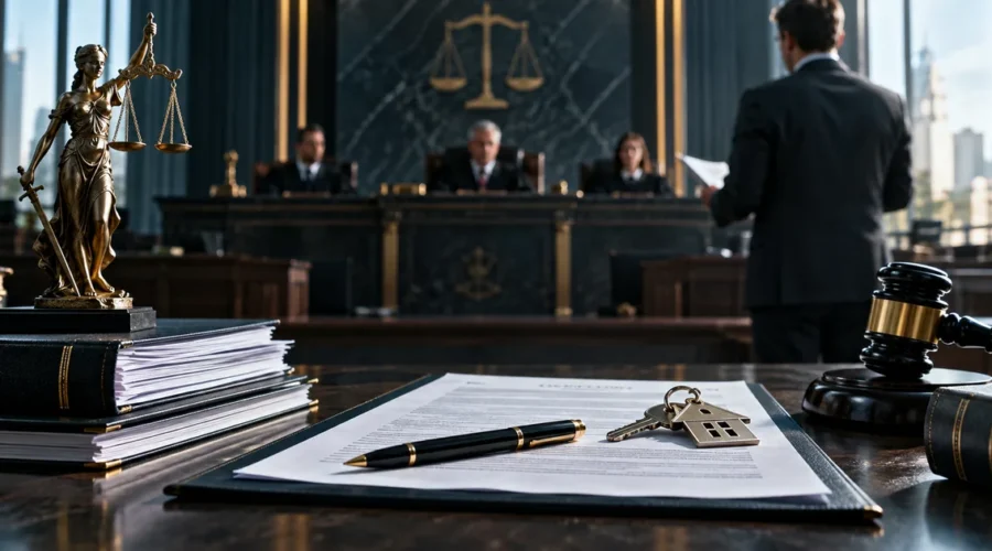 Advogado sustenta recurso em ação de despejo perante tribunal