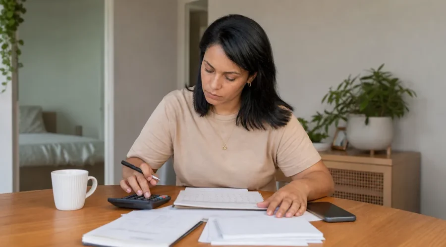 Trabalhadora calcula direitos relativos ao trabalho sem registro