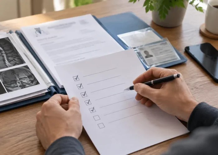 Checklist de documentos médicos e pessoais para o INSS