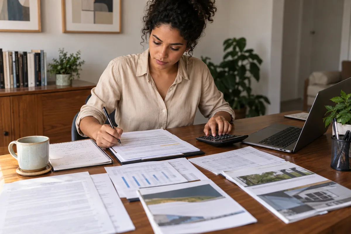 Consumidora organiza contrato, parcelas e propostas para revisar financiamento
