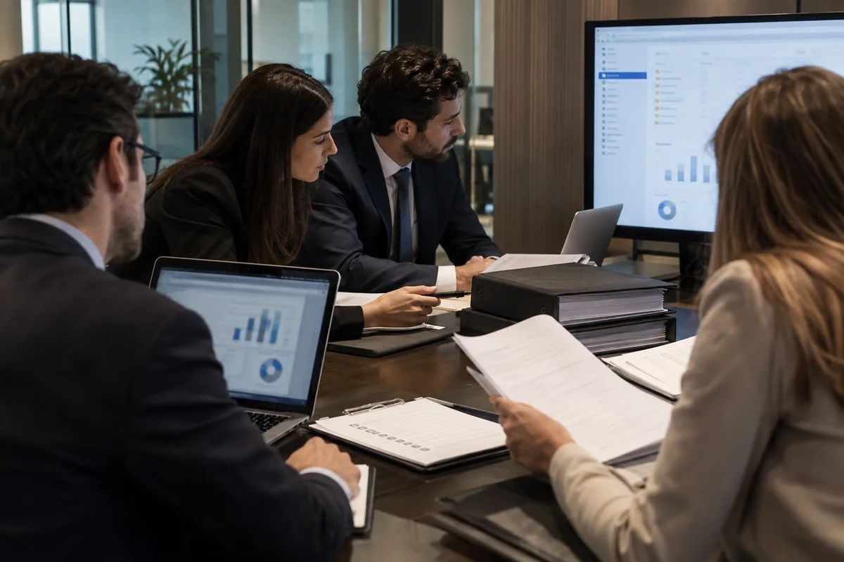 Equipe multidisciplinar realiza due diligence para aquisição de empresa