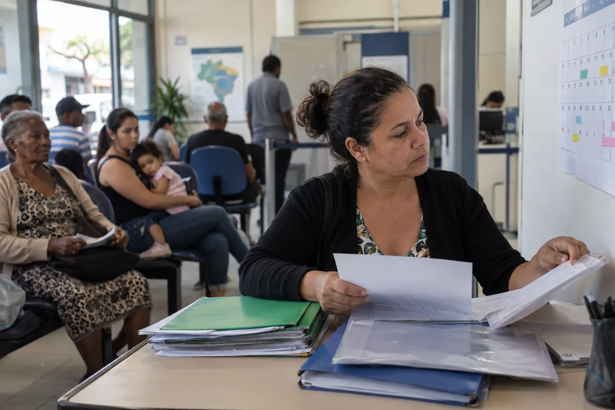 Requerente organiza documentos e calendário para acompanhar o BPC