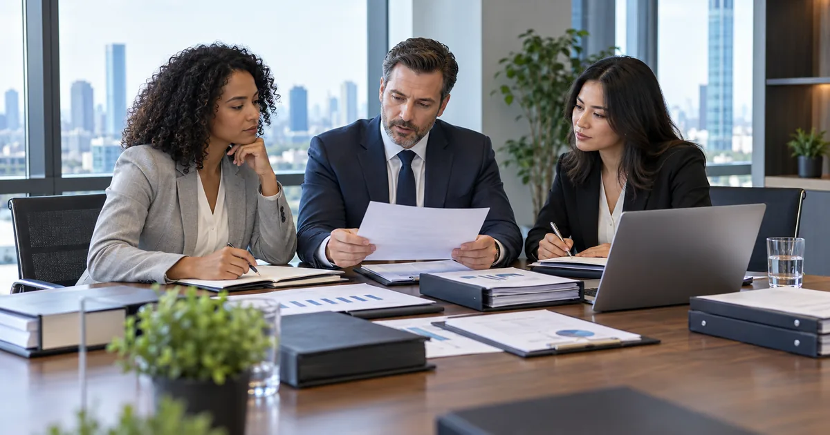 Equipe revisa elisão fiscal com documentação
