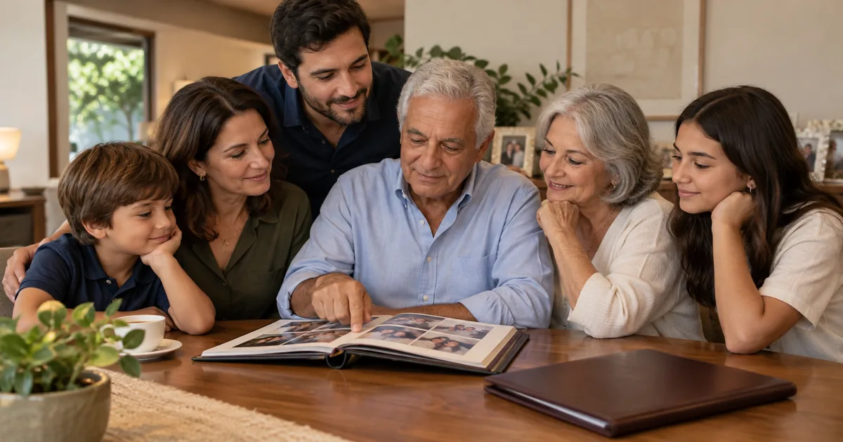 Família reunida para conversar sobre herança e planejamento sucessório