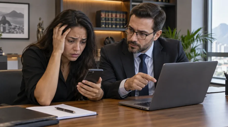 Advogado orienta cliente após fraude em aplicativo bancário
