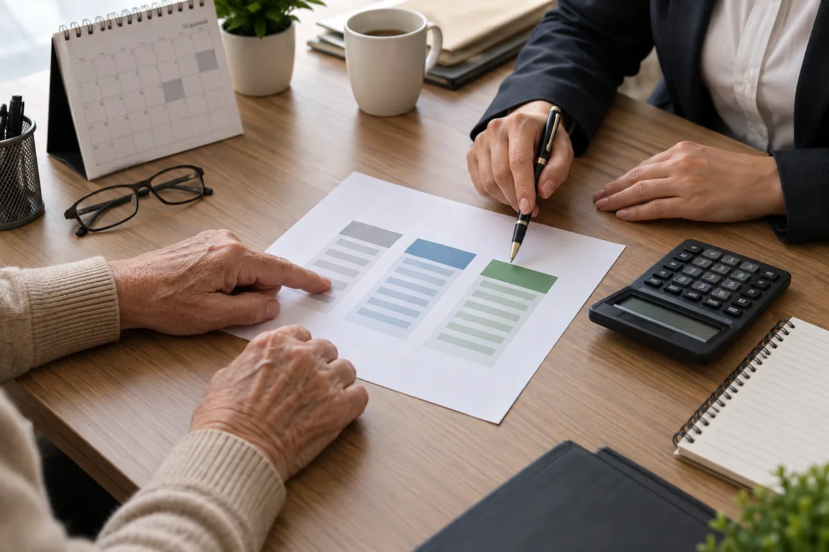 Comparação entre benefício atual, valor revisado e retroativos